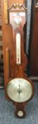 A 19th century mahogany banjo barometer