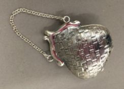 A silver purse