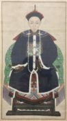 CHINESE SCHOOL (19th century), Seated Dignitary,