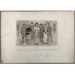 GEORGE DU MAURIER (1834-1896) French The Late Fogs Pen and ink, signed, titled,
