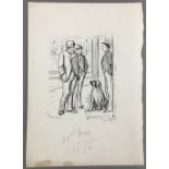 GEORGE DU MAURIER (1834-1896) French Too Communicative By Half Pen and ink, signed,