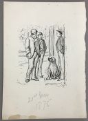 GEORGE DU MAURIER (1834-1896) French Too Communicative By Half Pen and ink, signed,