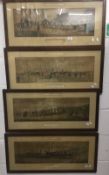 A set of four Racing prints, comprising; Ipswich, Weighing; Epsom, Running; Newmarket,