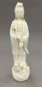 A blanc-de-chine model of Guanyin