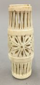 A 19th century carved bone cricket cage