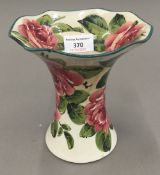 A Wemyss Cabbage Rose pattern vase