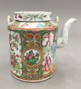 A 19th century Canton teapot