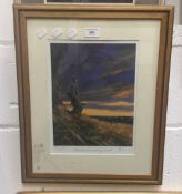 MICK CAWSTON (1959-2006) Far from the Madding Crowd, limited edition artist's proof print, signed,