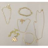 A quantity of gold jewellery, etc. (27.