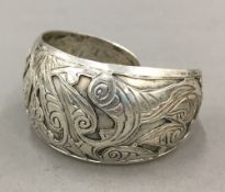 A silver bangle