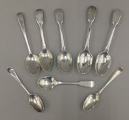 A collection of Georgian silver spoons (145 grammes)