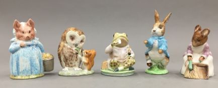 Five various Beswick Beatrix Potter models