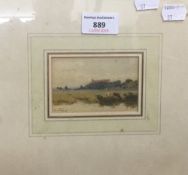 THOMAS PYNE (1842-1935) British, Cows in Landscape, watercolour, signed and dated '99,