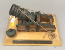 A model of a late 17th century French cannon