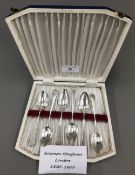 Six Georgian teaspoons by Solomon Hougham (1800-1805),