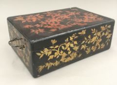 A Japanese lacquered box