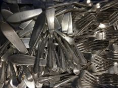 A good quantity of silver plated flatware,