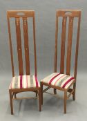 A pair of Mackintosh style chairs