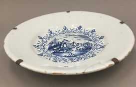 A 19th century Delft charger