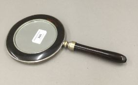 An early 20th century hand mirror