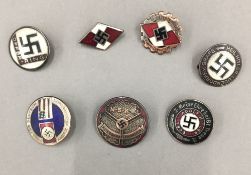 A quantity of Nazi badges