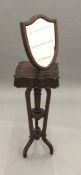 A Victorian mahogany gentleman's shaving stand