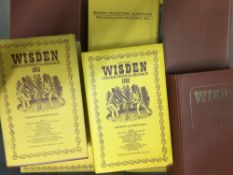 A quantity of Wisden Cricketers Almanack books