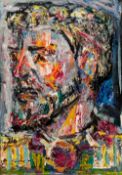 Manner of JACK BUTLER YEATS (1871-1957) Irish Portrait of a Bearded Man Oil on canvas, framed.