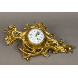 A 19th century French ormolu cased eight day cartel clock,