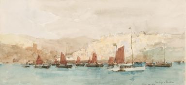 ARTHUR BRISCOE (1873-1943) British Sunlight and Shaddow [sic] Watercolour, signed,