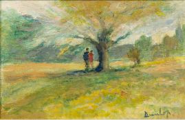 RONALD OSSORY DUNLOP (1894-1973) Irish (AR) The Spreading Tree Oil on board, signed, framed. 36.