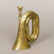 A Victorian Henry Keat & Sons cycling bugle The buglet engraved The Buglet Prize Medal 4 Turns,