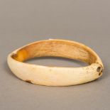 An African antique tribal bangle/bracelet, possibly Congo region 10.5 cm wide.