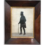 ENGLISH SCHOOL (19th century) Silhouette Portrait of James Foster, drawn October 1851 Watercolour,
