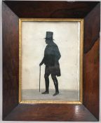 ENGLISH SCHOOL (19th century) Silhouette Portrait of James Foster, drawn October 1851 Watercolour,