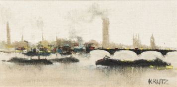 ANTHONY ROBERT KLITZ (1917-2000) British (AR) Westminster Bridge Oil on canvas, signed, framed.