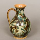 A Victorian Doulton Lambeth stoneware vase by Arthur Barlow (1845-1879) British With allover