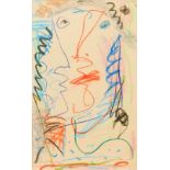 ROY TURNER DURRANT (1925-1998) British (AR) Abstract Portrait Chalk and pastel, signed,