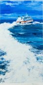 MICHAEL VAUGHAN (1938-2003) British (AR) Townsend-Thoresen Hydrofoil Ferry;