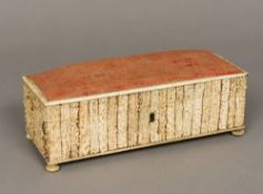 A 19th century stag antler clad box