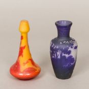 A Galle cameo glass vase