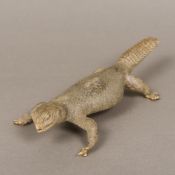 A taxidermy specimen of an Uromastyx Aga