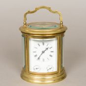 A 19th century French lacquered brass ca