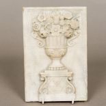 A 19th century carved marble or alabaste