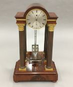 An early 19th century ormolu mounted mahogany cased regulator table clock,