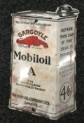 A Gargoyle Mobiloil Can enamel sign