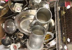 A quantity of silver plated wares