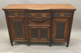 A Victorian walnut sideboard