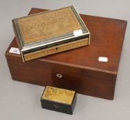 A Victorian mahogany box,