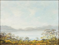 PETER GLADMAN (20th century) Zimbabwean, Extensive Landscape, oil on board,